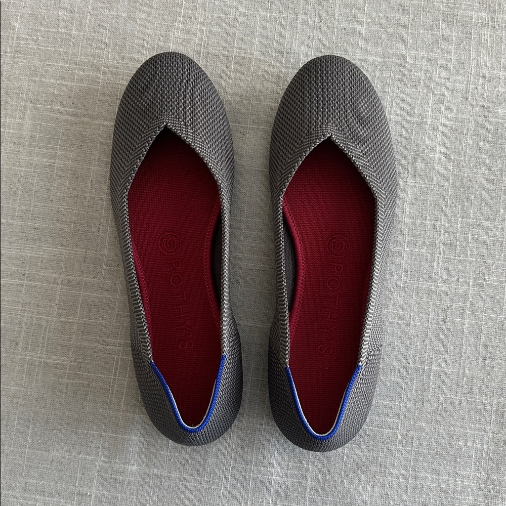 Grey Rothy’s Flats